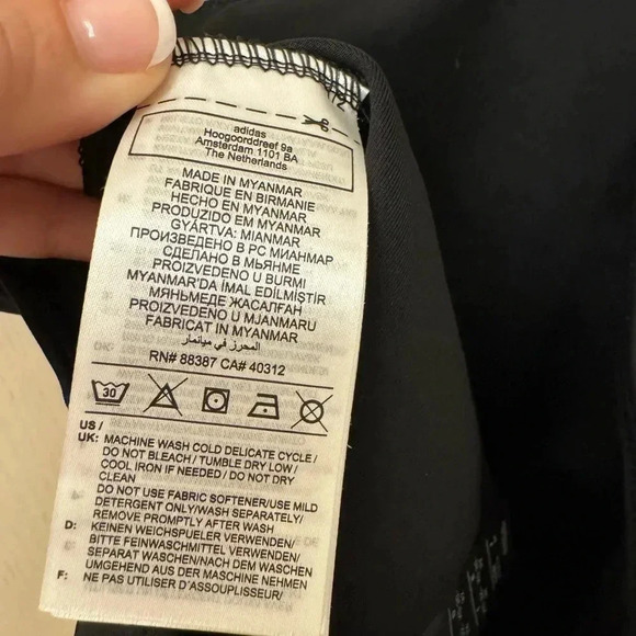 Adidas Aeroready Hyperglam Training Tank Top Size XS Black Low Scoop Back - Picture 6 of 9